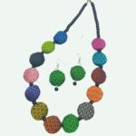 Tribal Weave Necklace & Earrings Set