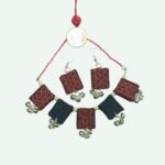 Festive Pearl Tassel Necklace & Earrings Set