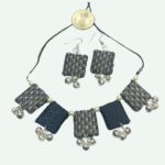 Ethnic Mirror Gleam Necklace & Earrings Set